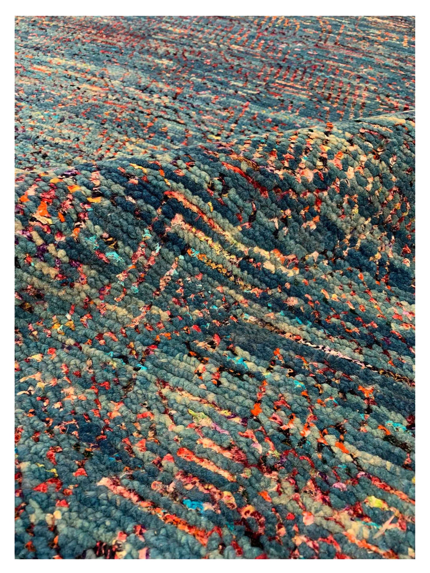 Afghan Modern U-324 Blue Multi