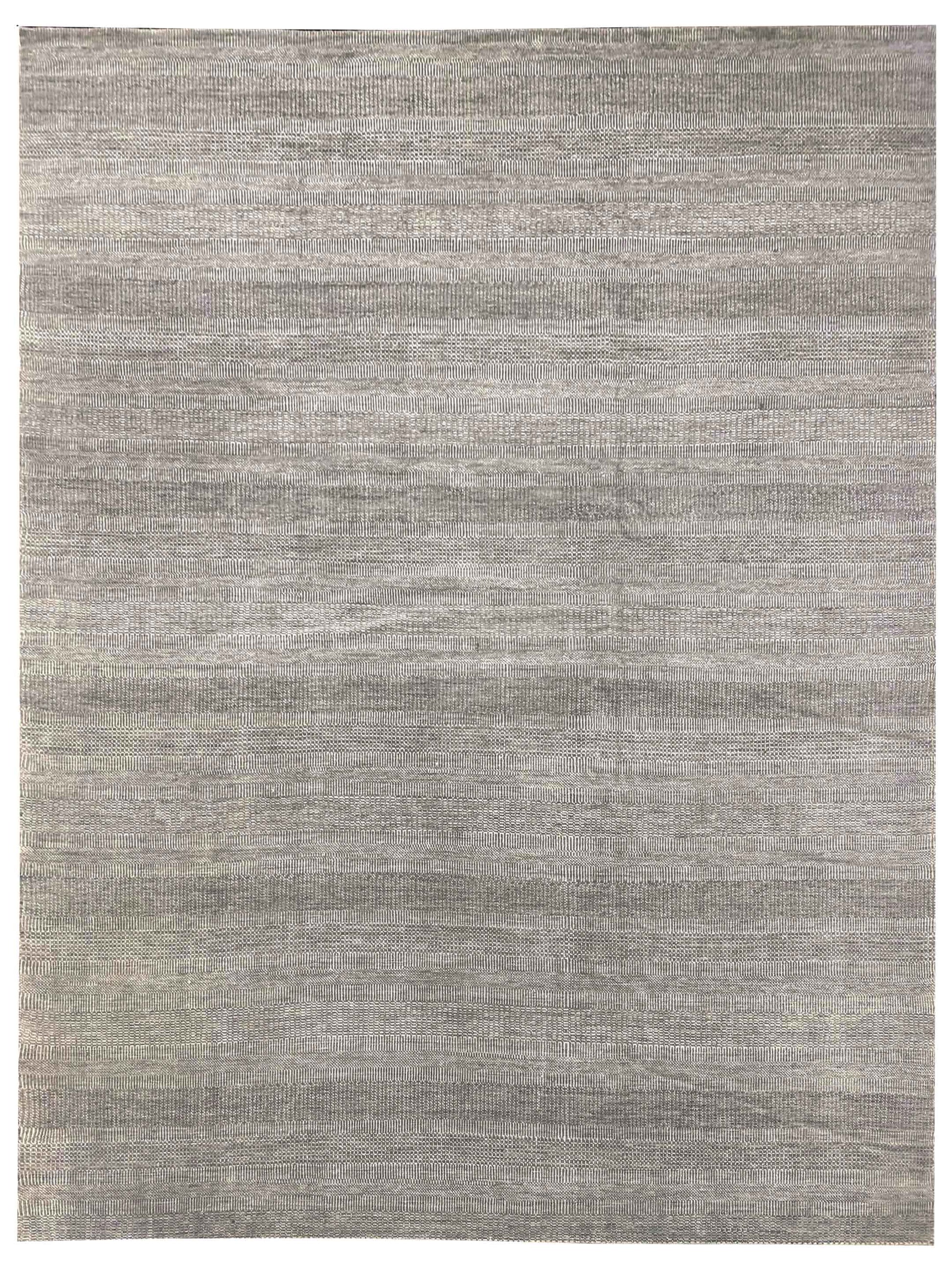 Exclusive Afghan Modern UG-311 Grey Grey  Transitional Hand Knotted Rug