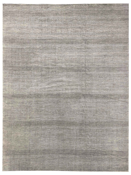 Exclusive Afghan Modern UG-311 Grey Grey  Transitional Hand Knotted Rug