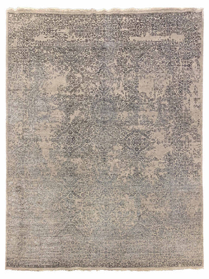 Exclusive Radiance DL-316 Grey Beige  Transitional Hand Knotted Rug