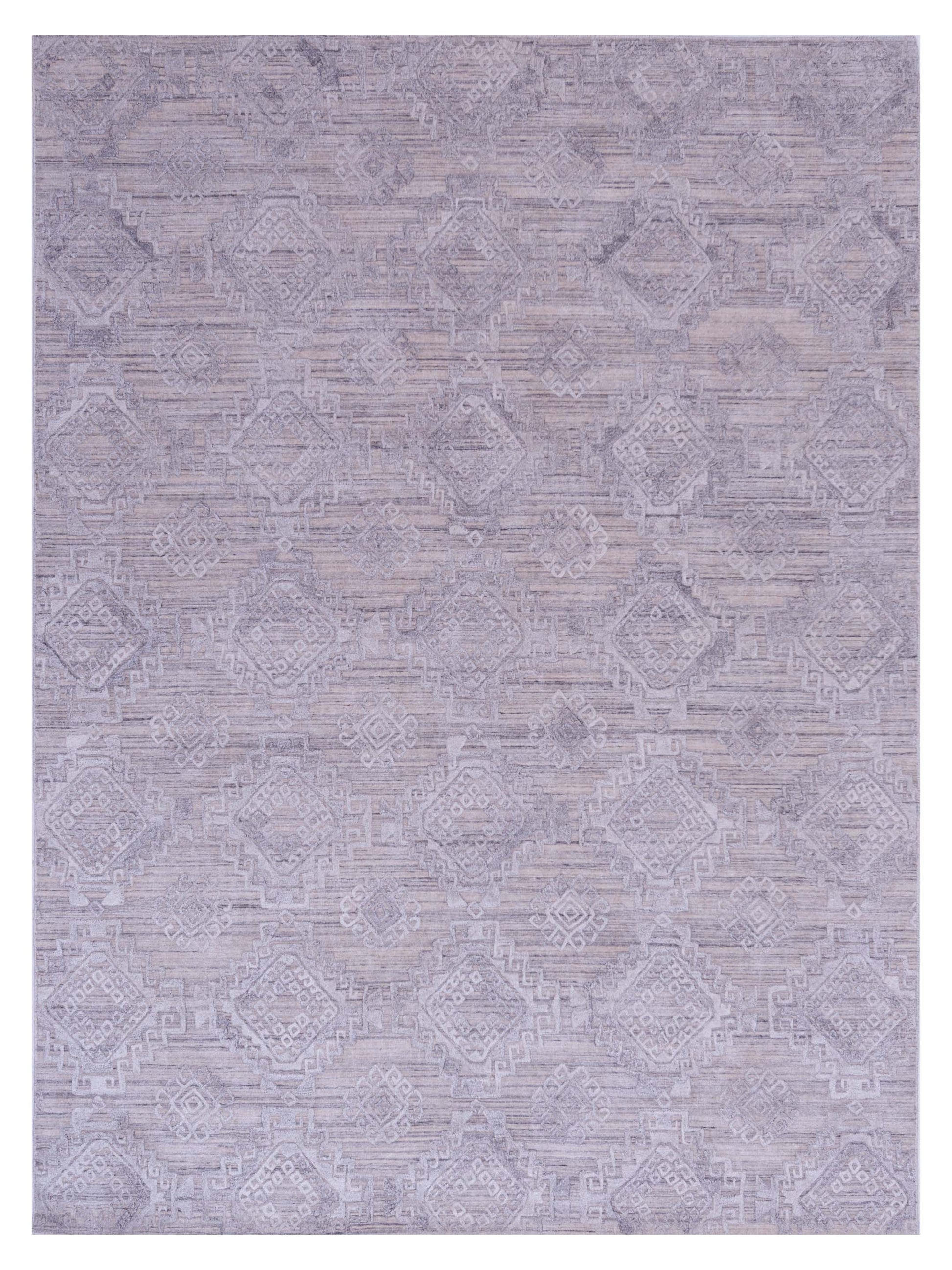Exclusive Zagreb Z-105 Ivory Grey  Modern Hand Knotted Rug